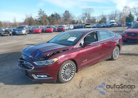 2017 Ford Fusion Hybrid Titanium from USA, damaged, VIN 3FA6P0RUXHR375486